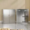 Armário de Aço Inoxidável 304 Armário de Armazenamento Armário Baixo Armário de Arquivo para Escritório Externo com Gavetas Trancáveis Armário de Ferramentas de Armazenamento
