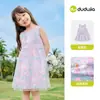 Vestido de Verão Dudu para Meninas, Vestido Princesa para Bebê Menina, Roupa Leve de Verão sem Mangas para Meninas, Roupa Infantil