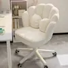 Silla giratoria Petal Cómoda para uso en casa Habitación de niña Silla de maquillaje Silla de estudio de oficina Silla de estudiante Ajustable Silla para escritorio de computadora