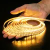 Fita de LED colorida de baixa voltagem 24V luz linear ambiente azul gelo laranja amarelo rosa verde luz dourada fita de luz linear autoadesiva
