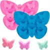 Molde de Silicone Formato Borboleta 706 com 8 Elos, Adequado para Chocolate, Doces e Ferramentas de Decoração de Bolos