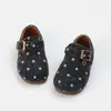 Zapatos para Niña Zapatos Birkenstock 2026 Otoño Invierno Nuevos Zapatos de Cuero con Lunares de Peluche para Niños Zapatos de Princesa para Niña Pequeña Niña Bebé