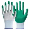 Luvas de Proteção para Trabalho Respiráveis e Confortáveis Luvas Espessadas Mergulhadas em Nitrila Antiderrapantes Resistentes a Óleo Luvas de Proteção para Local de Reparo Automotivo