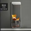 Espejo de cuerpo entero para uso doméstico, de pie, para montar en la pared, espejo de vestidor, para habitaciones de niñas, maquillaje, para colgar en la pared, espejo de prueba 3D