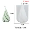 Molde de Vela Cónico Triangular Irregular Cono Giratorio Adorno Estilo Coreano 3D Ins Molde de Silicona para Hornear Pasteles
