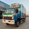 Camión Pesado Chengli Guosan Howo Tipo Caja Refrigerada de 4.2m Exportado a Oriente Medio Camión de Cadena de Frío para Mariscos y Verduras Howo