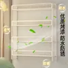 Prateleira de Armazenamento de Parede para Dormitório, Estante de Parede, Armazenamento de Cama, Essencial para Transformação de Beliche Superior Sem Furar, Cesta Suspensa