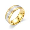 Anillo de Acero de Titanio Esmerilado de Diseño Moderno para Hombre Anillo Sencillo Liso Anillo Elegante para Pareja Joyería Transfronteriza Europea y Americana para Mujer