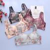 Ropa interior fina de botones frontales para mujeres de mediana edad Zhangyan, especial para madres mayores, chaleco sujetador de malla fresca y transpirable