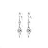 Aretes de Plata Esterlina Estilo Coreano, Aretes de Moda, Estilo de Lujo Accesible Ins, Ganchos Largos para las Orejas, Borlas Simples, Aretes de Plata Pura 999