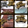 Diadema Fiesta de Año Nuevo 2027 Accesorios para Fotos Transfronterizos de Año Nuevo Diadema de Papel Estilo Europeo y Americano Diadema con Purpurina Accesorio para el Cabello