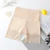 Shorts de Seguridad de Cintura Alta para Control de Abdomen para Mujer, Ropa Interior de Verano Anti-Exposición que No se Enrolla, Shorts de Capa Base de Seguro de Dos en Uno que Ceñen la Cintura