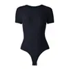 Venta Directa de Fábrica Transfronterizo Body Moldeador con Forma de S para Adelgazar la Cintura Camiseta para Mujer Doble Capa Mate Control de Abdomen Manga Corta Ropa Moldeadora