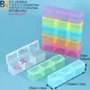 Caja de plástico transparente para accesorios de somier, caja de almacenamiento para piezas de baterías, caja de clasificación de herramientas