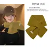 Bufanda de Lana Australiana para Mujer Otoño e Invierno, Nuevo Estilo Coreano para Uso Diario, Bufanda Cruzada Cálida para Pareja, Bufanda para el Cuello para Mujer