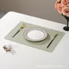 Mantel Rectangular de Cuero para Hotel Impermeable y a Prueba de Aceite Sin Lavado Mantel Estilo Occidental Esterilla Aislante Anti-quemaduras Mantel para Mesa de Comedor Posavasos de Lujo Ligero