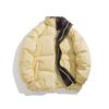 Jack Chuanyang Estilo Americano Vintage Casaco de Algodão com Penas Masculino de Inverno Espessado Casaco Pão Feminino Casaco de Inverno Masculino Casaco de Algodão