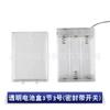 No de 3 secciones. 5 caja de baterías 3-Sección No. Caja transparente para 5 pilas AA, lado a lado, completamente sellada, con interruptor, con cable, con interruptor, 4.5V