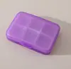 Pastillero Portátil ABS Transparente Sellado a Prueba de Humedad Mini Organizador de Pastillas para Viajes