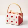 Caja de Dulces Colorida de Puntos Caja de Dulces Creativa de Gama Alta Caja de Regalo para Boda Compromiso Caja de Empaque Vacía