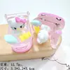 Luminoso Gato 3D Temático DIY Decoración para Cochecito Llavero Decoración de Micro Paisaje Materiales Colgante