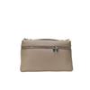 LP Mesmo Estilo 2025 Nova Lancheira Portátil Bolsa Padrão Lichia Textura Alta Simples Moda Ombro Bolsa Transversal Pequena Quadrada