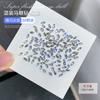 Pedras de Strass Zircônia Marquise para Unhas Strass Micro Zircônia K9 Strass de Fundo Pontiagudo Strass Empilhados Strass Gota de Lágrima Strass para Unhas Decorações Strass Florais de Luxo para Unhas