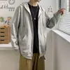 Suéter de punto cárdigan Pu Shuai para hombre, verano, tendencia ins, chaqueta con cremallera de alta calle, top fino holgado versátil