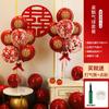 Nuevo globo de boda de mesa flotante decoración creativa de habitación de boda festivo rojo dos juegos de paquete flotante de columna de globos en stock