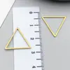 Acero Inoxidable Tamaño Mediano Galvanizado al Vacío Dorado Marco Geométrico Estrella de Cinco Puntas Colgante DIY Collar Pendientes Accesorios de Joyería