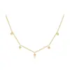 Collar Colgante de Cuentas de Plata de Ley S925 Diseño de Nicho Elegante Moderno Versátil Cadena para Clavícula Joyería Ins Venta al por Mayor