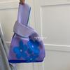 Bolsa de colete bolsa de colete bolsa de malha moderna bolsa bolsa de flores xadrez plaid cor de contraste Coreia do Sul ins estilo