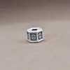 Yiluya lingote de prata 999 moeda de cobre contas cilíndricas contas espaçadoras acessórios de prata dura 3D pacote de material para pulseira trançada com contas DIY