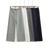 K69-26 Pantalones Largos Sueltos Rectos de Pierna Ancha Pantalones Casuales Estilo Primavera Versión Coreana Cintura Alta Cordón de Amarre
