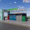 Tampa Personalizada para Lixeira de Rua em Shenzhen Comunidade Urbana Caixa de Lixo Grande de Aço Inoxidável para Separação de Lixo