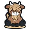 Cartoon Highland Cow Series Gota de Plástico PVC Sapatos de Borracha Macia Buraco Flor Sapato Fivela Sapatos de Jardim Buraco Telefone Móvel Caso DIY Acessórios