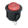 Interruptor de Dispositivo Médico de Seguridad CQC Redondo Tipo Barco Kcd1 Negro Impreso Rocker Rojo Dos Velocidades de Tres Patas Onoff