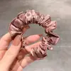 Nuevas scrunchies de alta gama, color sólido, alta elasticidad, que no dañan el cabello, perfectas para coletas y chongos, accesorios para el cabello simples y elegantes para el uso diario