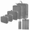 Bolsas de Almacenamiento de Viaje de Tela de Memoria Imitación de Explosiones Transfronterizas Set de 6 Piezas Traje Bolsa de Almacenamiento Sub-paquete Ropa Equipaje Bolsa de Viaje