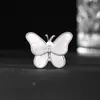 Broche de mariposa blanca de alta calidad anti-fritillary Perla anti-luz pasador corsage punto de fábrica al por mayor accesorios para ropa