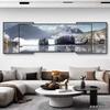 Pintura decorativa de lujo de doble capa con superposición ligera para sala de estar, sofá, fondo de pared, triple pintura colgante, respaldo atmosférico con respaldo de cristal de porcelana y diamante.