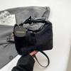 Bolsa de Mão de Pelúcia Fashion 2024 Inverno Nova Simples Ins Ombro Transversal Bolsa Casual Estilosa Estilo Coreano