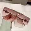 Gafas de Sol Aviador de una Pieza Modelo Nuevo 2026 Luo Jia, Gafas de Sol Metálicas de Moda Estilo Ins, Gafas de Sol Únicas