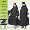 Impermeable de Cuerpo Completo Todo en Uno para Vehículo Eléctrico Vehículo a Batería Ciclismo Impermeable Engrosado y Largo Impermeable de Una Pieza Poncho para Adultos