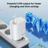 El cabezal de carga súper rápida de 67 W estándar europeo transfronterizo es adecuado para cargador Xiaomi 11p/12, adaptador de cabezal de carga flash Redmi K50