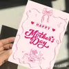 Tarjetas de Felicitación para el Día de la Madre, Tarjetas con Mensajes de Cumpleaños, Tarjetas Creativas Transfronterizas, Tarjetas de Felicitación Florales para Festividades, Venta al por Mayor de Fabricantes