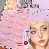 Mengjie Shangpin D07 Pestañas Inferiores Pestañas Postizas Estilo Zorro Estilo Natural Tira Completa de Una Pieza Pestañas Injertadas Tallo Transparente