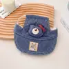 Ropa para Perros Primavera y Verano Arnés de Mezclilla con Oso Correa Correa para Teddy Bichon Sombrero de Sol Correa para Paseo de Gato Mascota