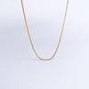 Venta al por mayor de fábrica cadena básica lisa clásica hebilla japonesa cadena de caja atmósfera de moda 1.0 cadena de Venecia cadena de clavícula cuello