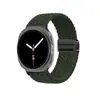 Venta al por mayor de fábrica Adecuado para Samsung Galaxy Watch8 Correa de bucle trenzado de nailon con hebilla magnética de cuatro puntas de metal